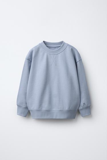 Zara PLAIN SWEATSHIRT - Sky blue - Image 0