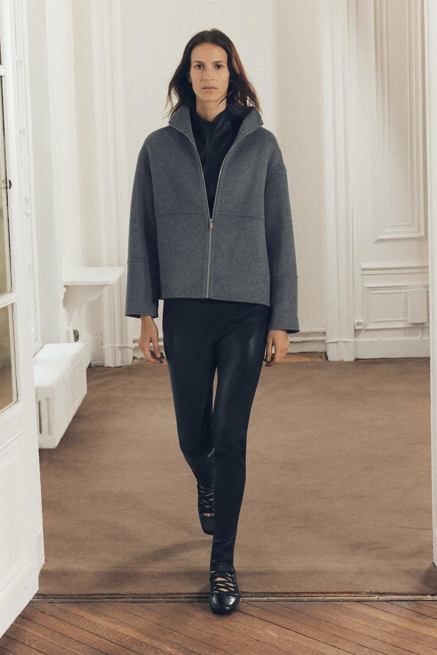 ウールブレンド ジャケット - ネイビーブルー | ZARA Japan / 日本 