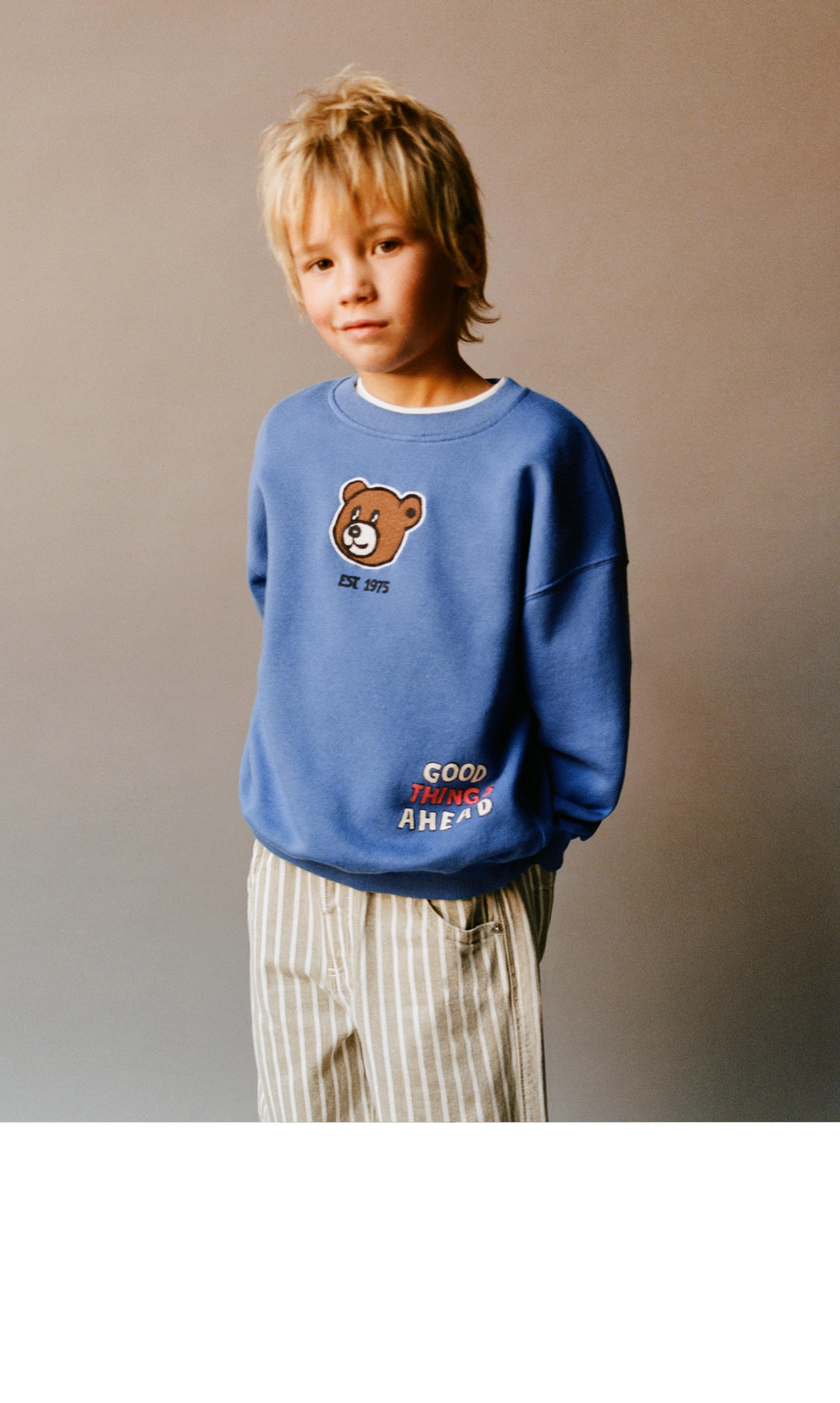 男の子（乳幼児）用スウェットシャツ 無地 | ZARA 日本
