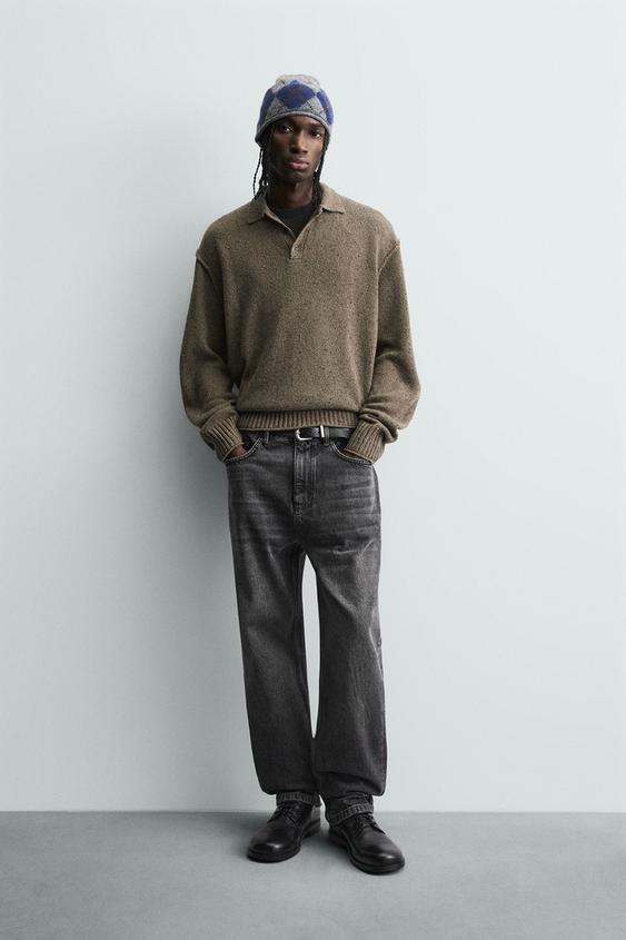 POLO PUNTO  RELAXED FIT - Marrón de Zara - Imagen 0
