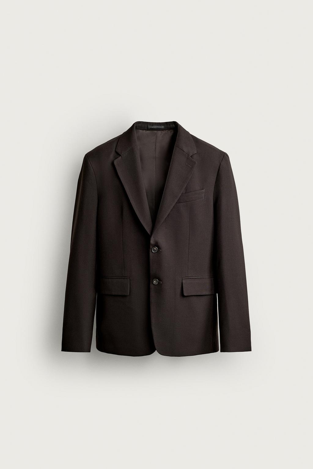 WOOL BLEND SUIT BLAZER