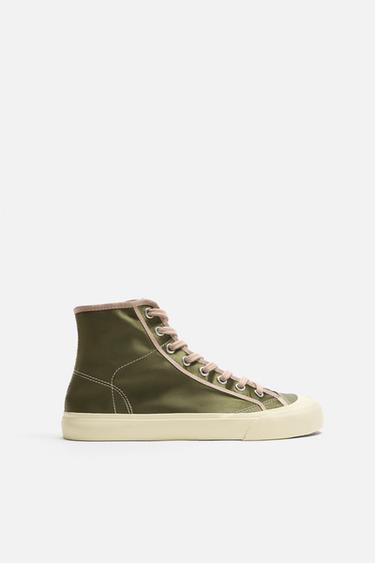 BOBBY GILLESPIE X ZARA ENKELLAARS SNEAKERS - Groen van Zara