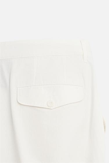 PANTALON FLUIDE PLIS - Blanc de Zara - Image 8