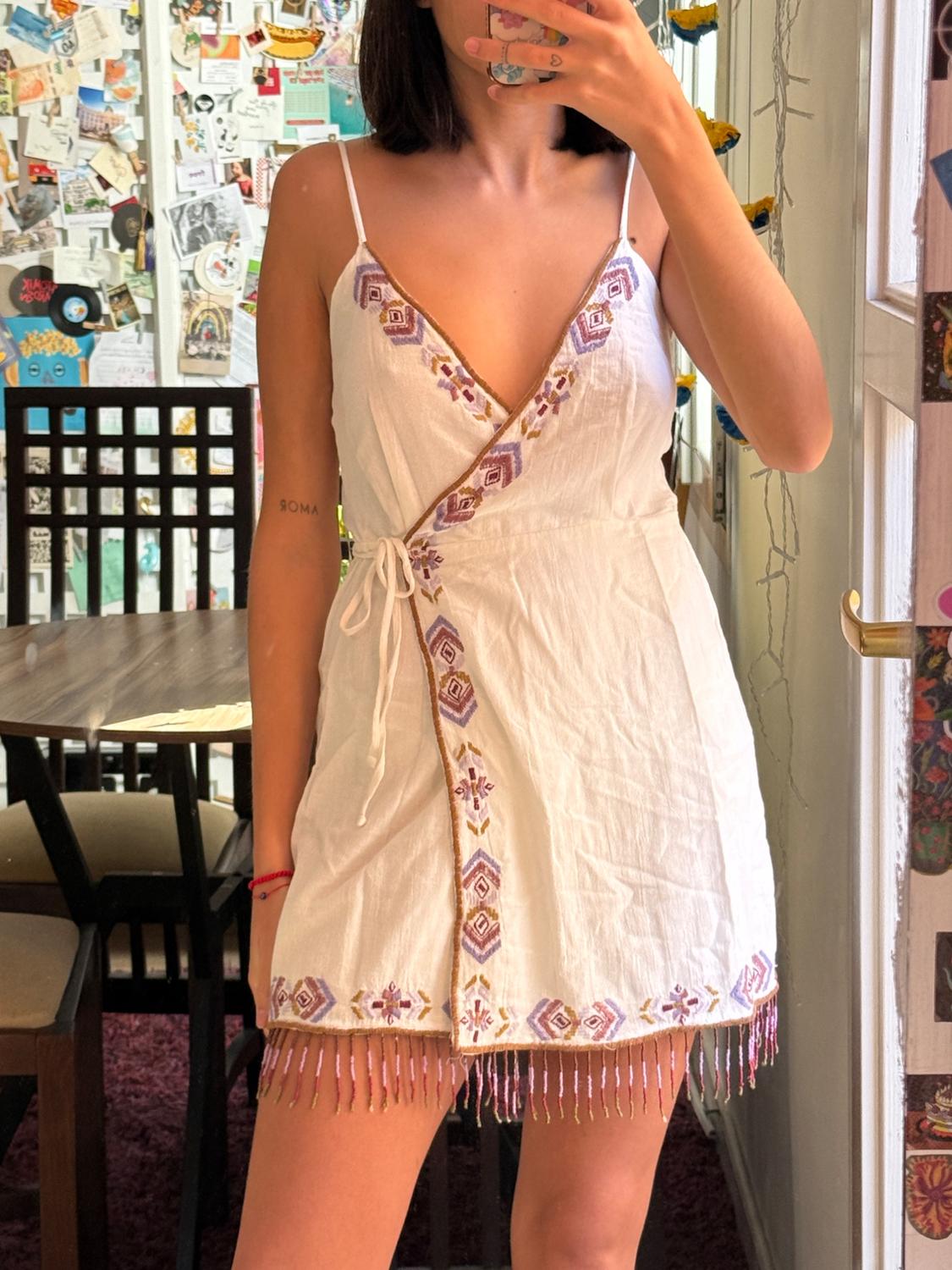 EMBROIDERED SHORT DRESS - Image 5