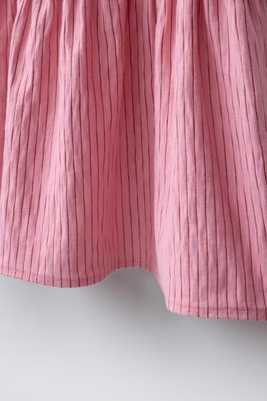 STRIPED PRINT DRESS - Bubble gum by Zara - Image 3