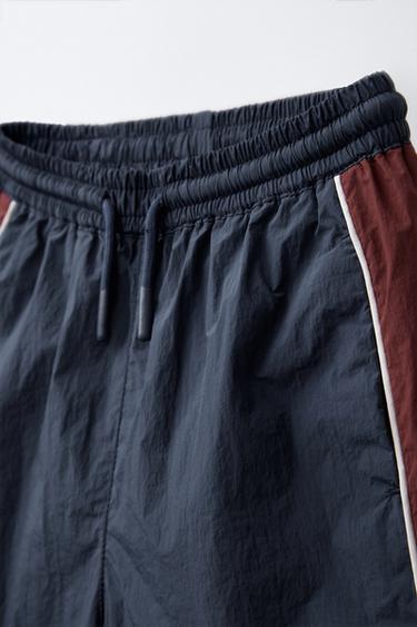 TECHNICAL BERMUDA SHORTS WITH SIDE STRIPE - Burgundy by Zara - Image 2