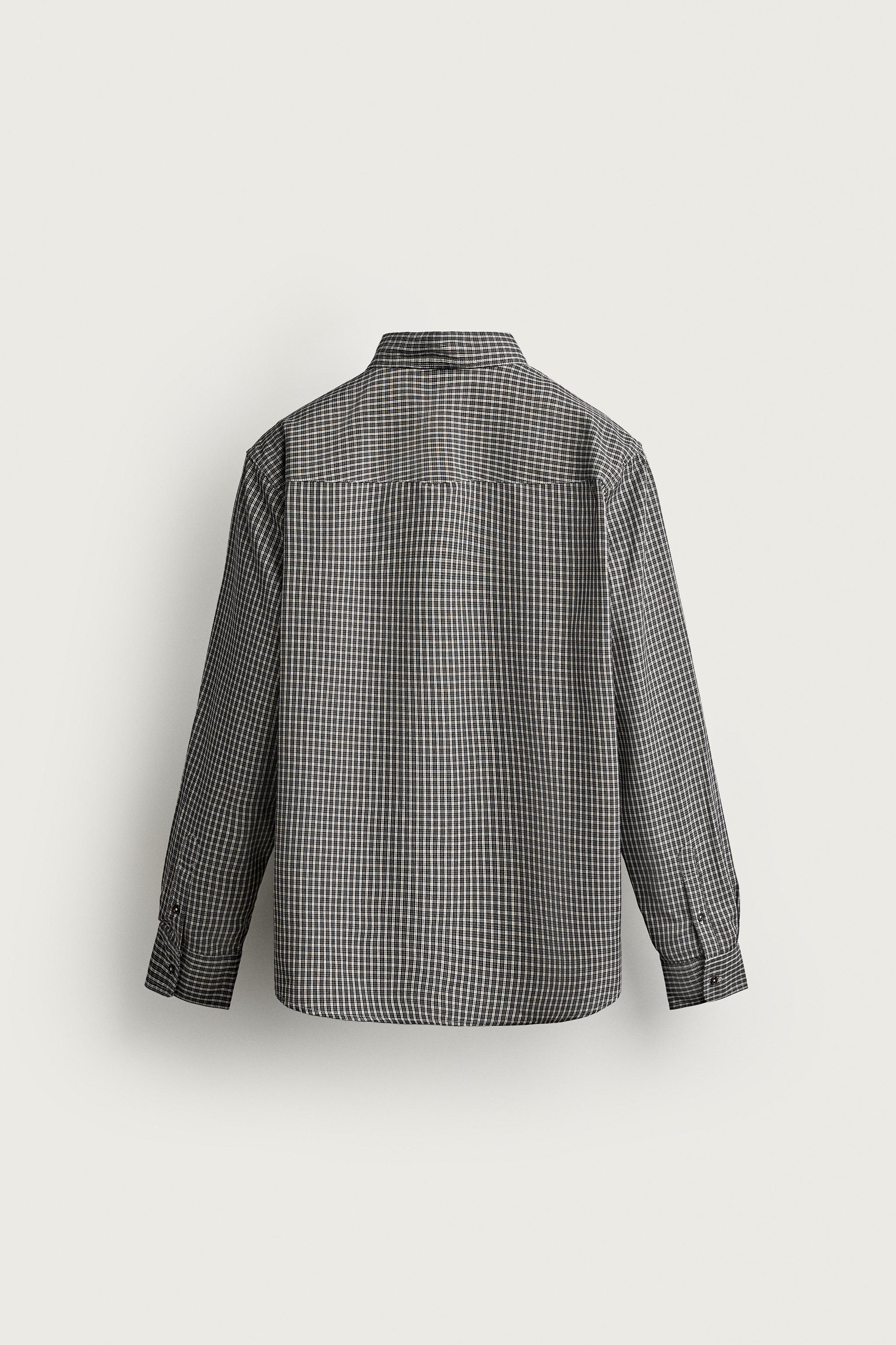 RELAXED FIT PLAID SHIRT