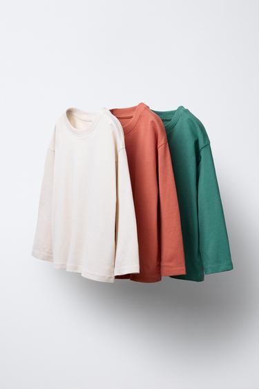 PACK TRES CAMISETAS LISAS - Caldero de Zara - Imagen 0