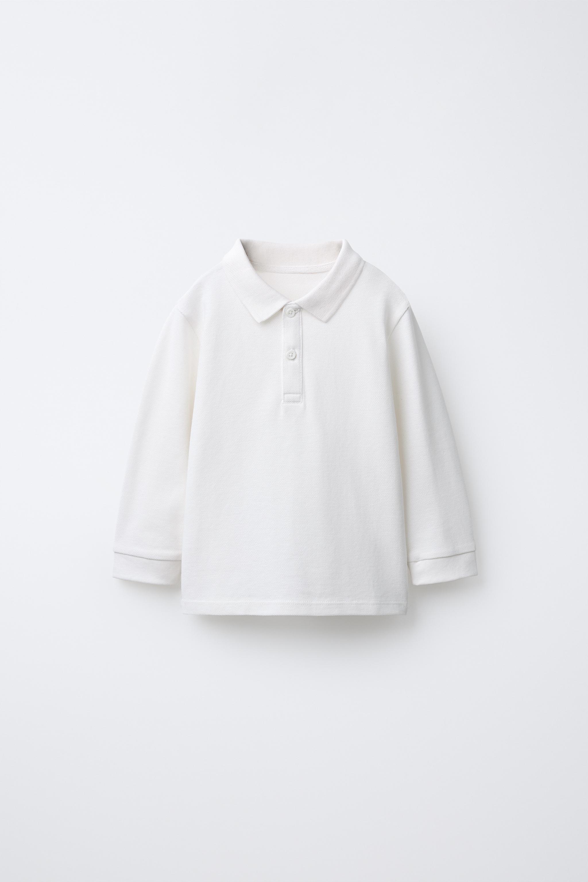 BASIC PIQUÉ POLO SHIRT - White | ZARA United States
