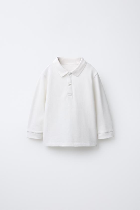 BASIC POLO SHIRT - White by Zara - Image 0