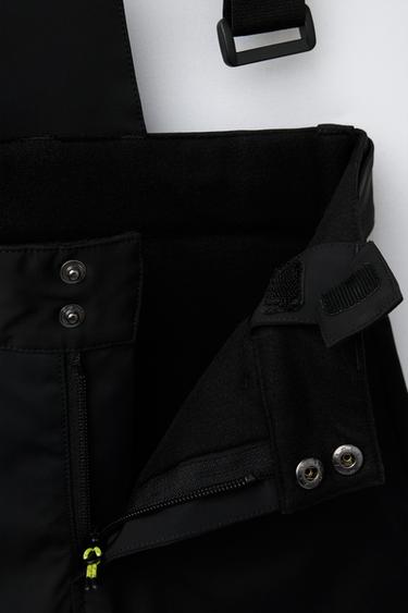 PANTALON À BRETELLES WATER RESISTANT ET WINDPROOF SYSTÈME RECCO® COLLECTION SKI - Noir de Zara - Image 3