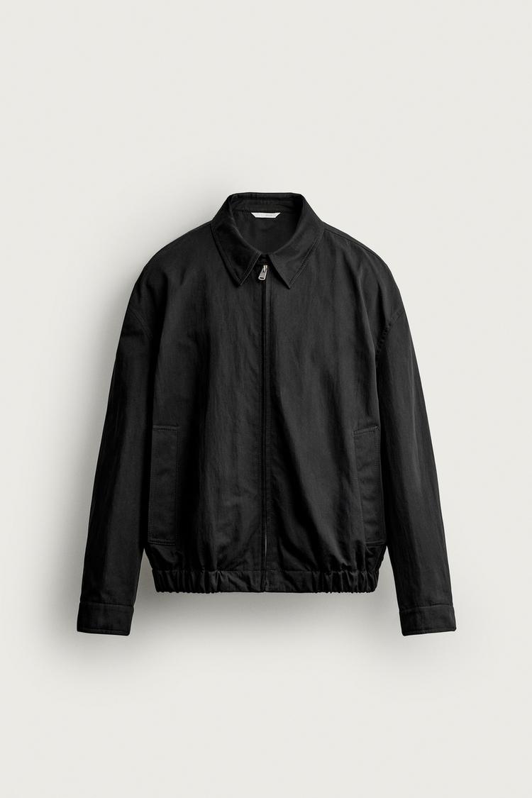 REGULAR FIT PLEATED JACKET