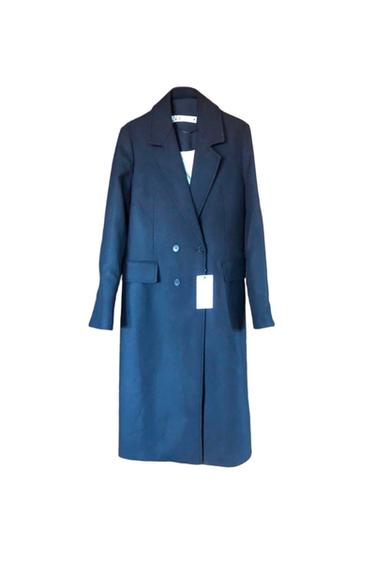 WOOL BLEND COAT ZW COLLECTION BLACK
