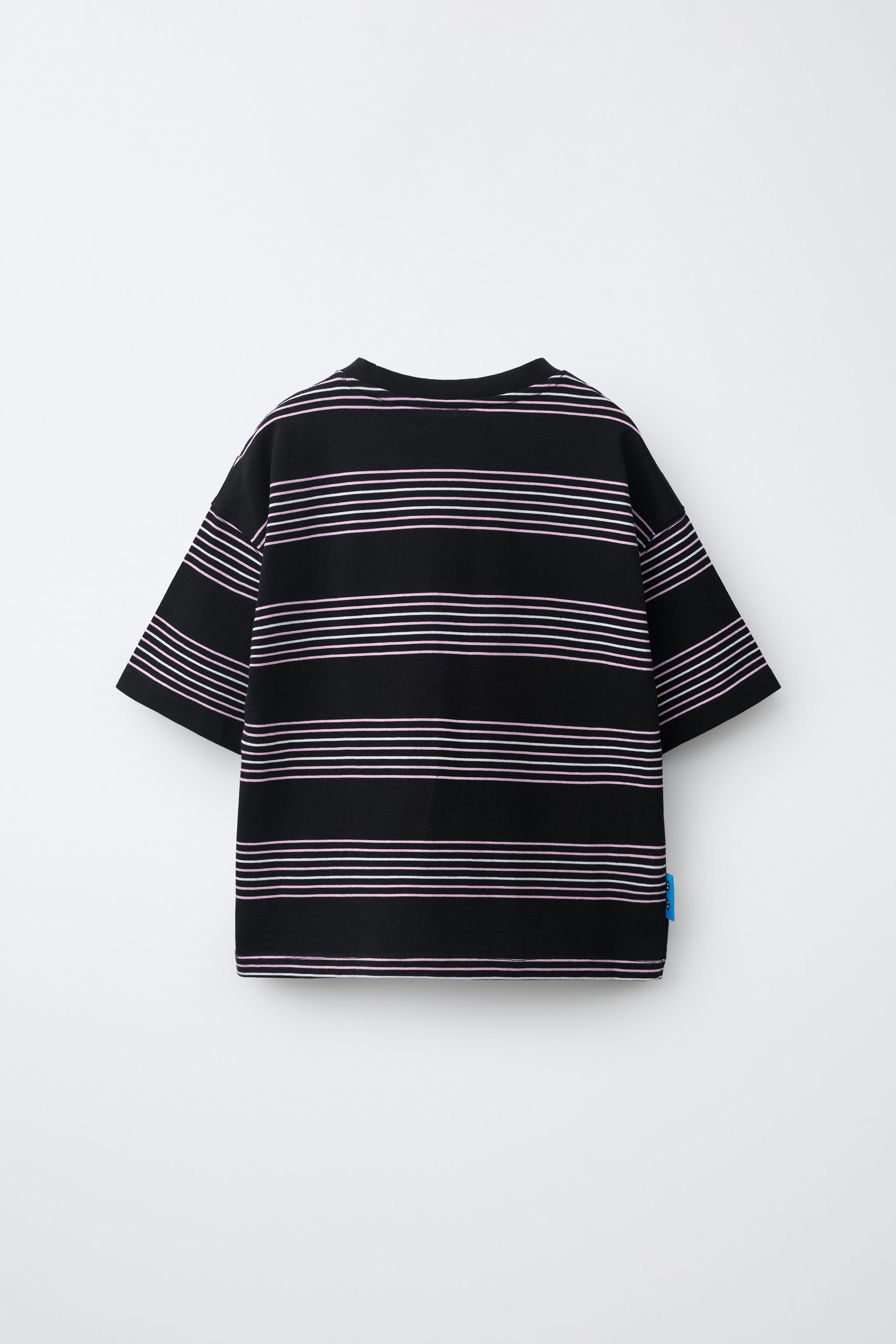 RIPNDIP x ZARA Kids Striped Embroidered T-Shirt — view 2