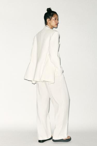 OVERSIZE BLAZER - White by Zara - Image 3