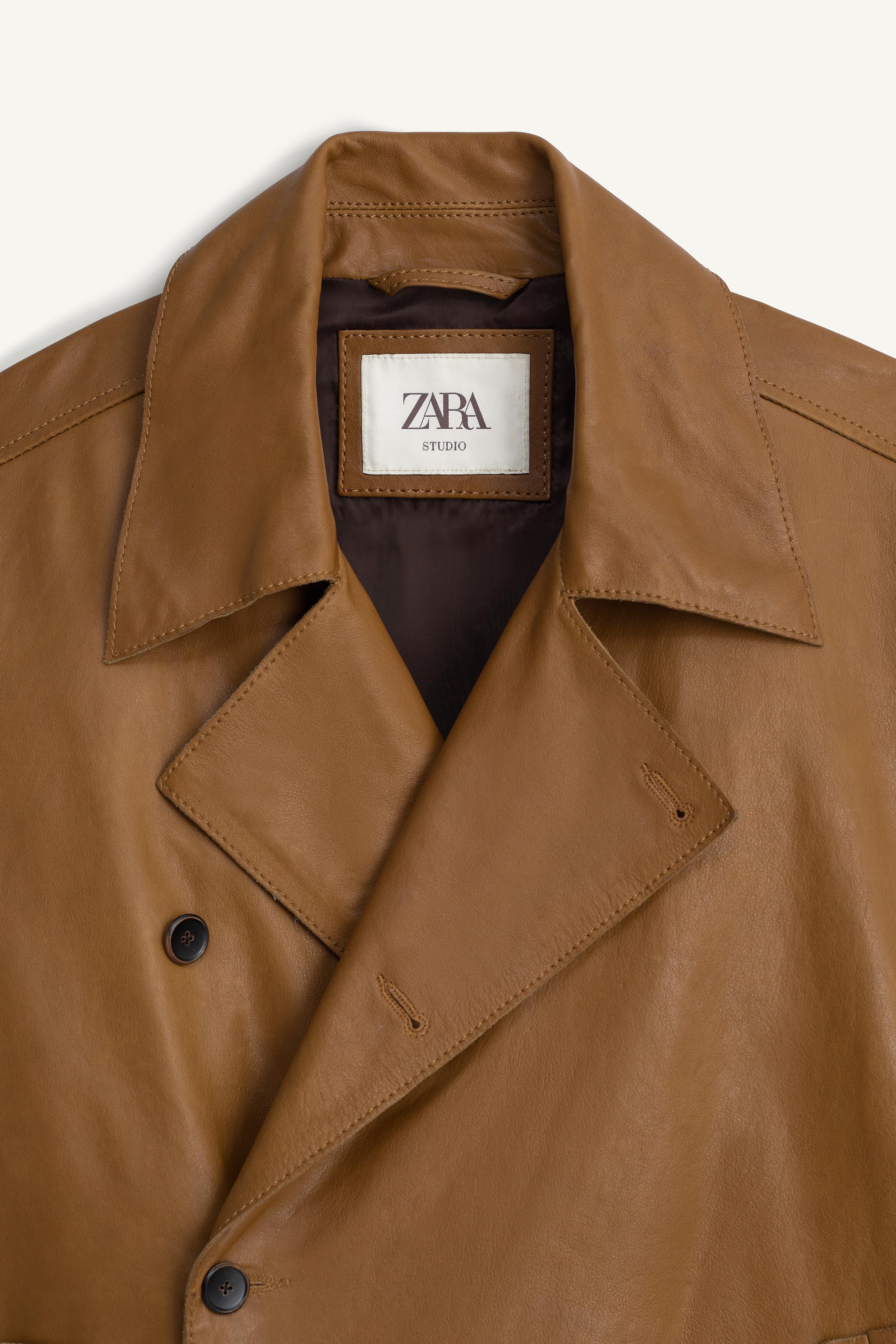 BLOUSON RELAXED EN CUIR NAPPA