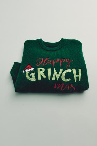 Zara THE GRINCH ™ DR. SEUSS ENTERPRISES © KNIT JUMPER - Green