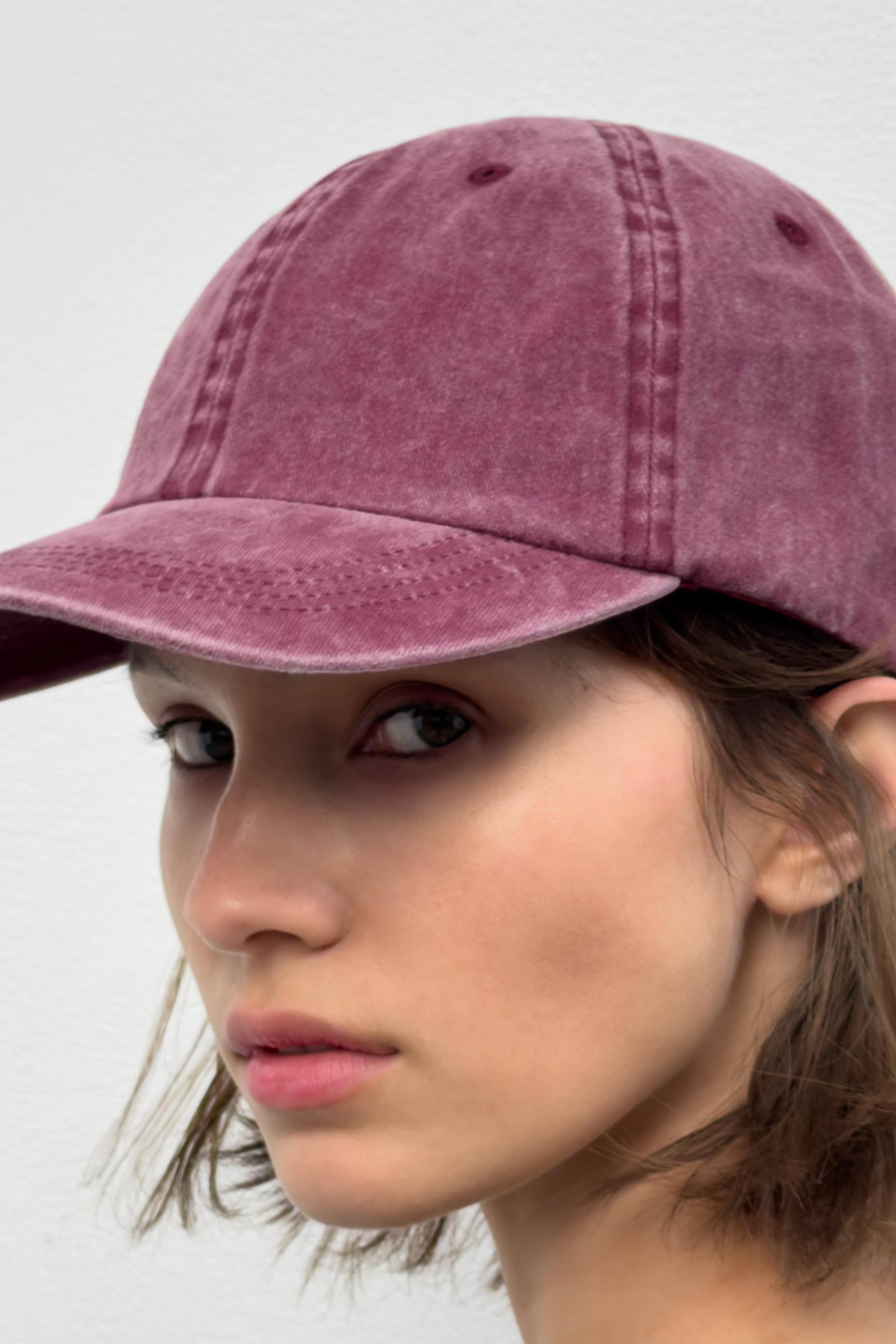 Zara Düz Fitilli Kumaş Şapka