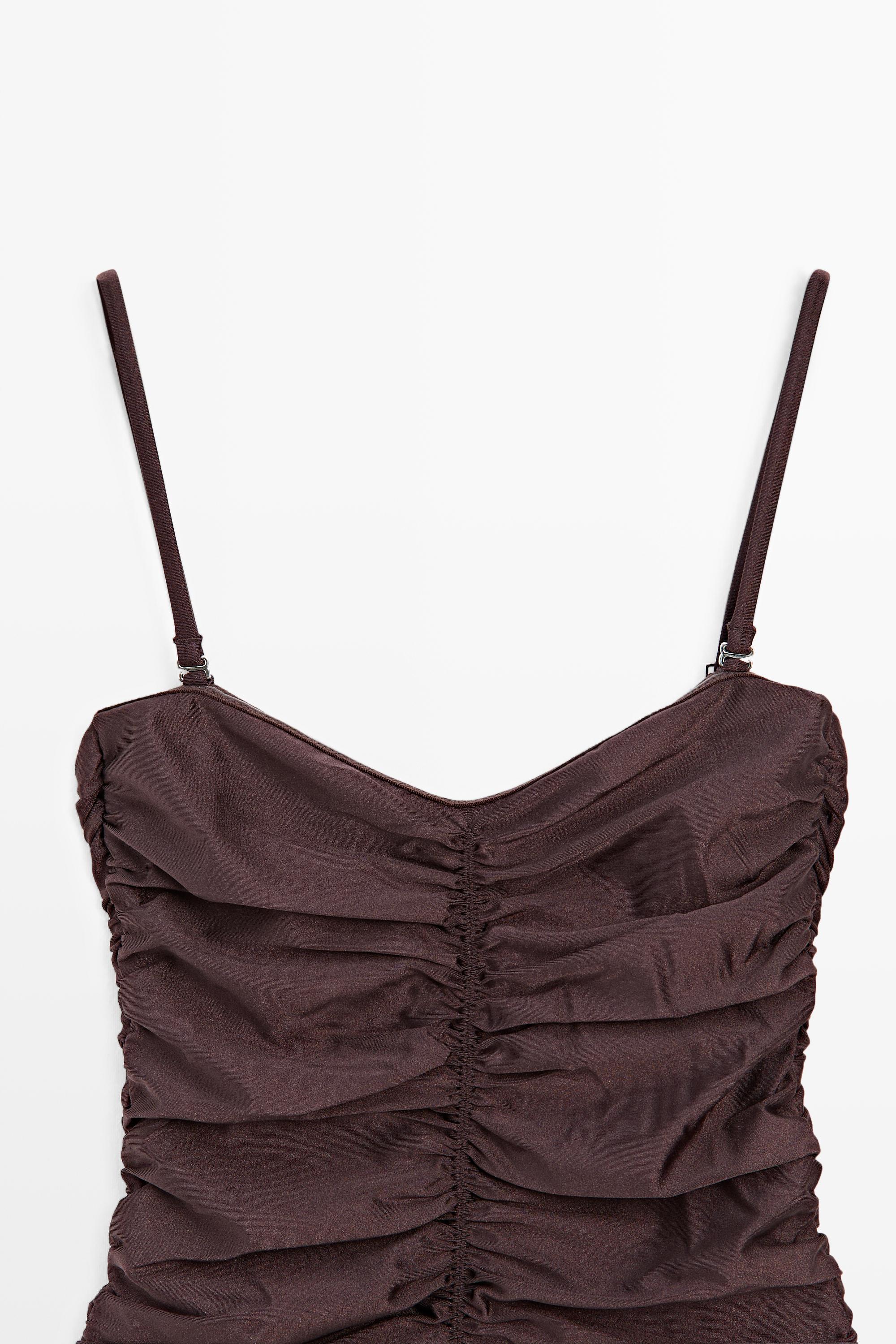 Maillot de bain froncé brillant