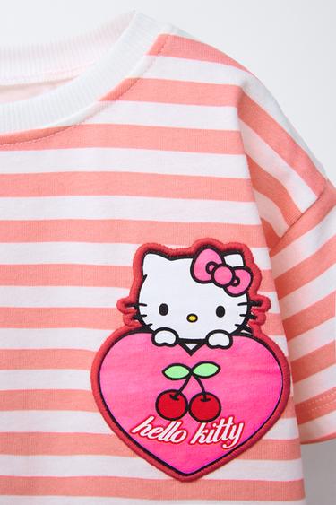 HELLO KITTY © SANRIO STRIPE PRINT AND PATCH T-SHIRT - striped by Zara - Image 2