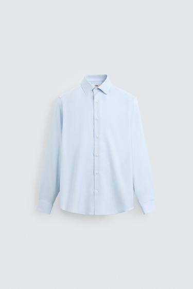 REGULAR FIT SHIRT - Sky blue by Zara