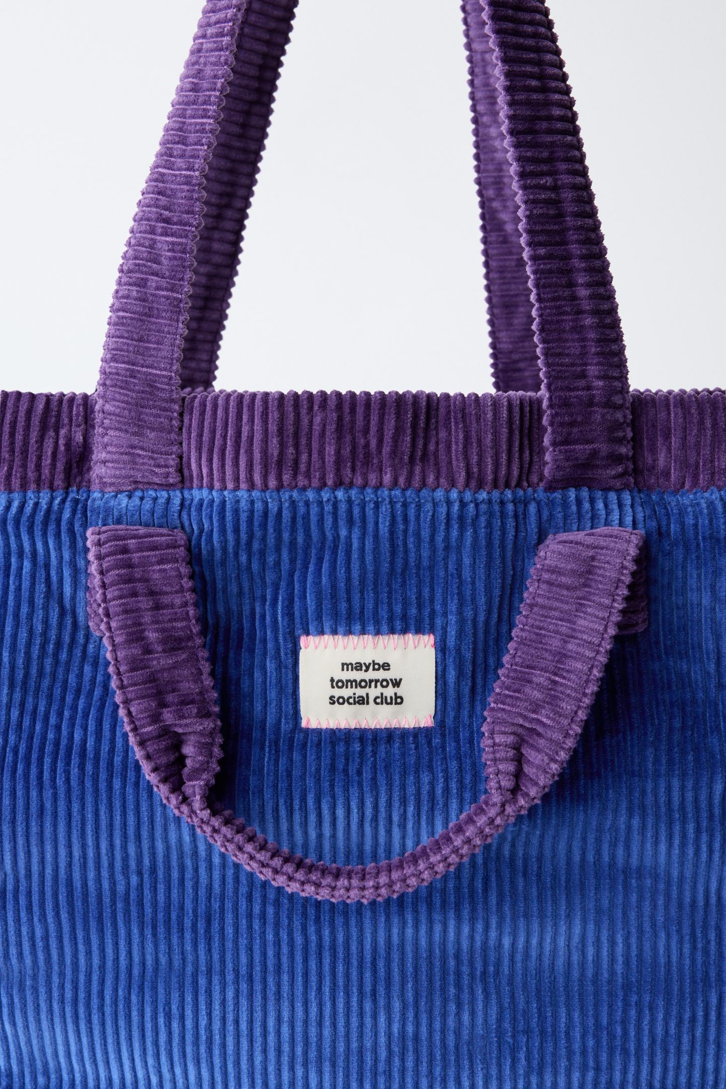 Детская сумка Zara Colorblock Shopper, цвет: Синий — фото 3