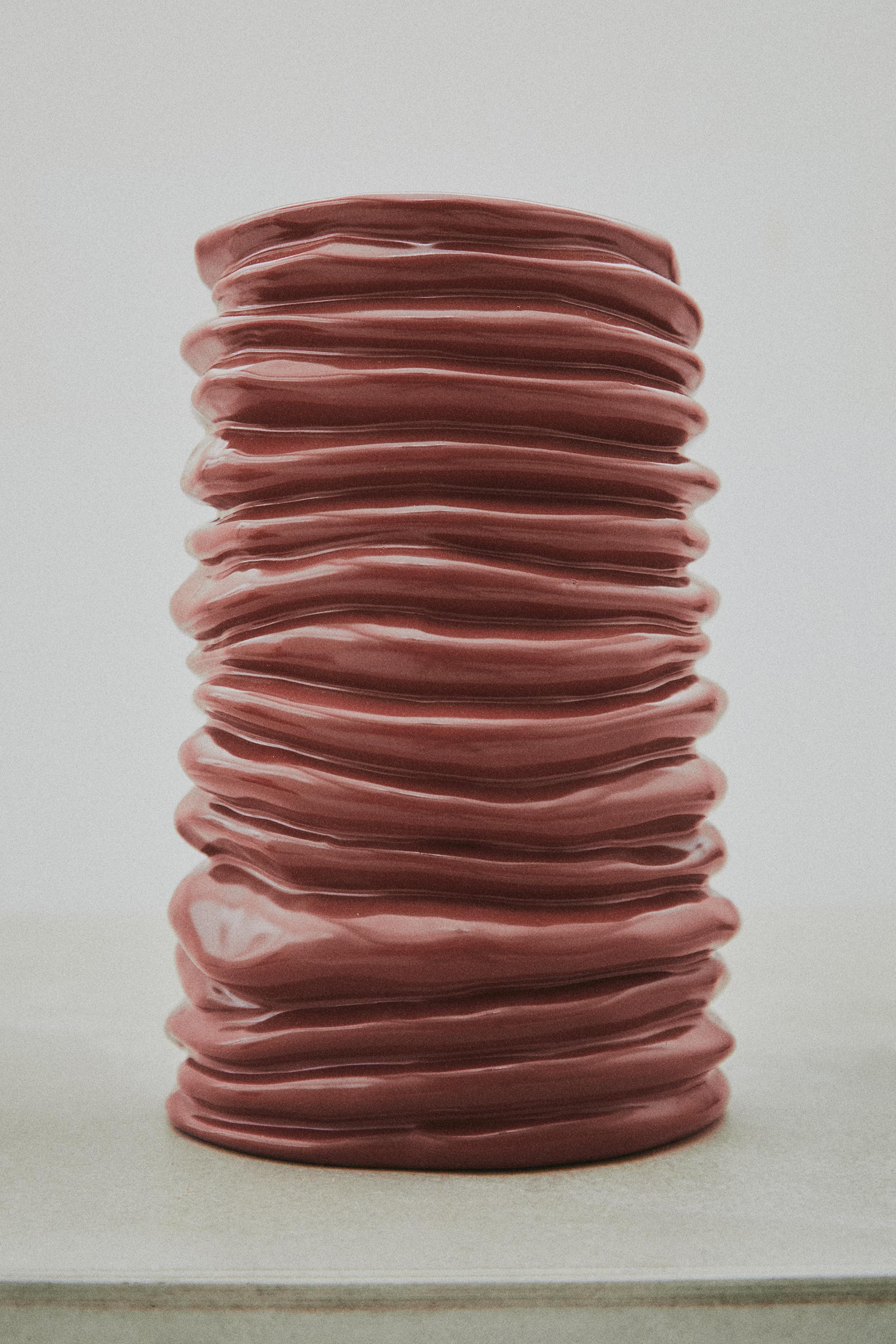VASE CÉRAMIQUE ONDULÉ X COLLAGERIE