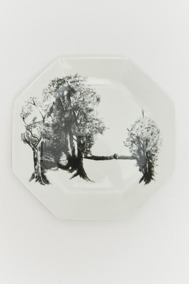 THE SKY OCTAGONAL FLAT PLATE — White 2