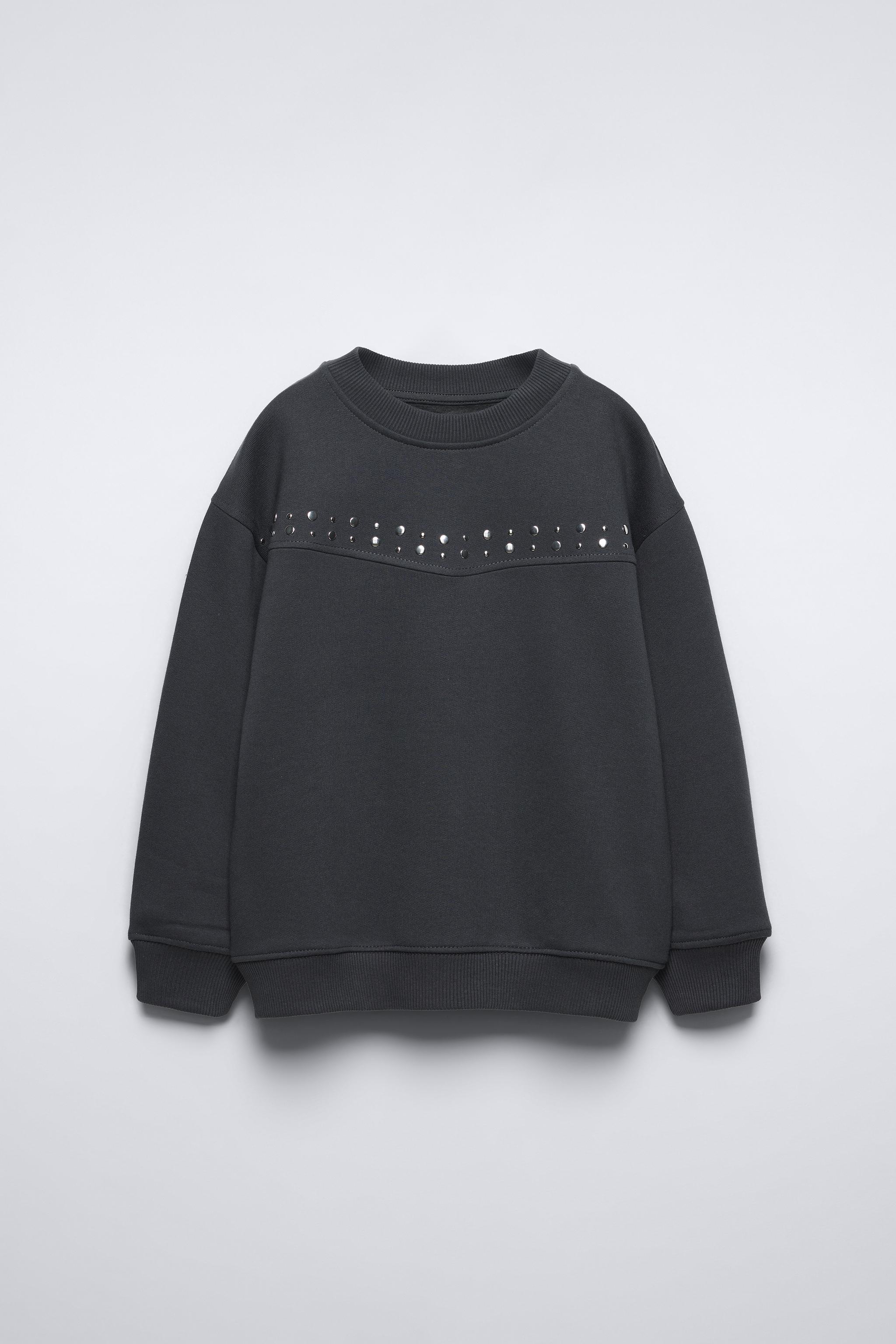 Zara Sweatshirt with online Rhinestones