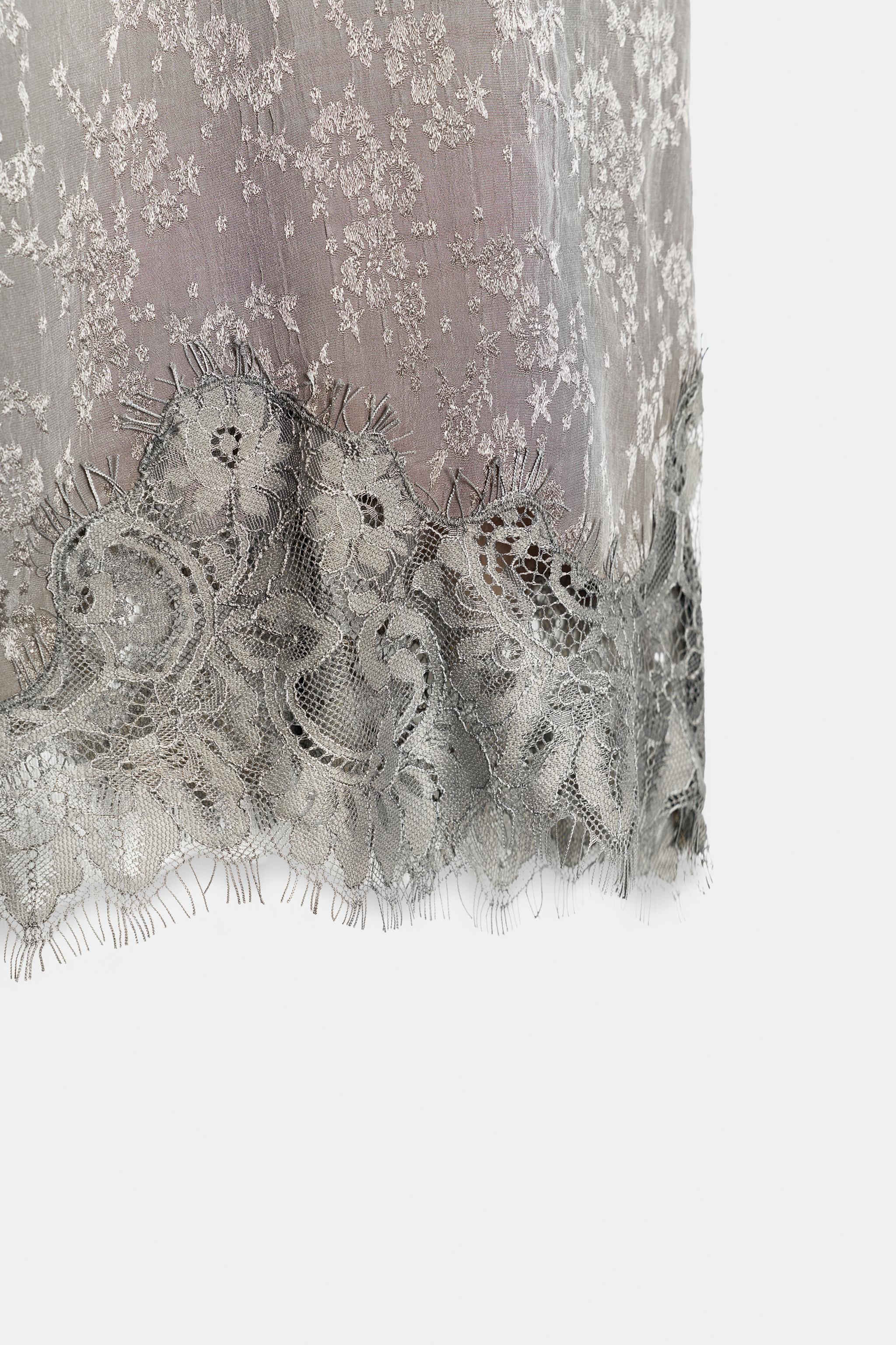 ZW COLLECTION JACQUARD LINGERIE-STYLE TOP