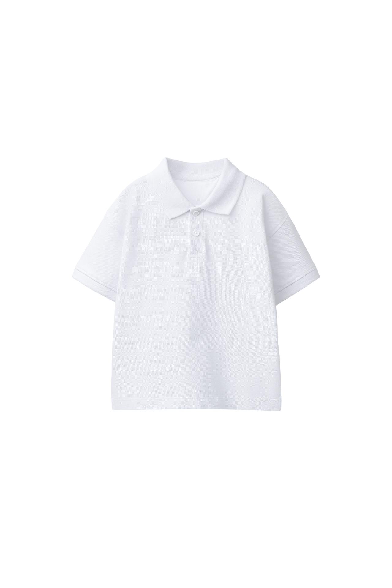 SOLID PIQUÉ POLO — White
