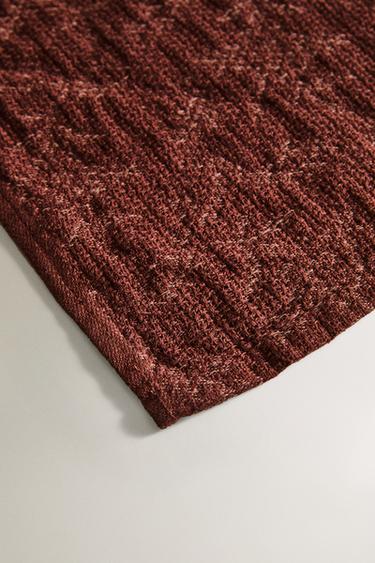 SERVIETTE DE BAIN GAZE FLEUR - Terracota de Zara - Image 2