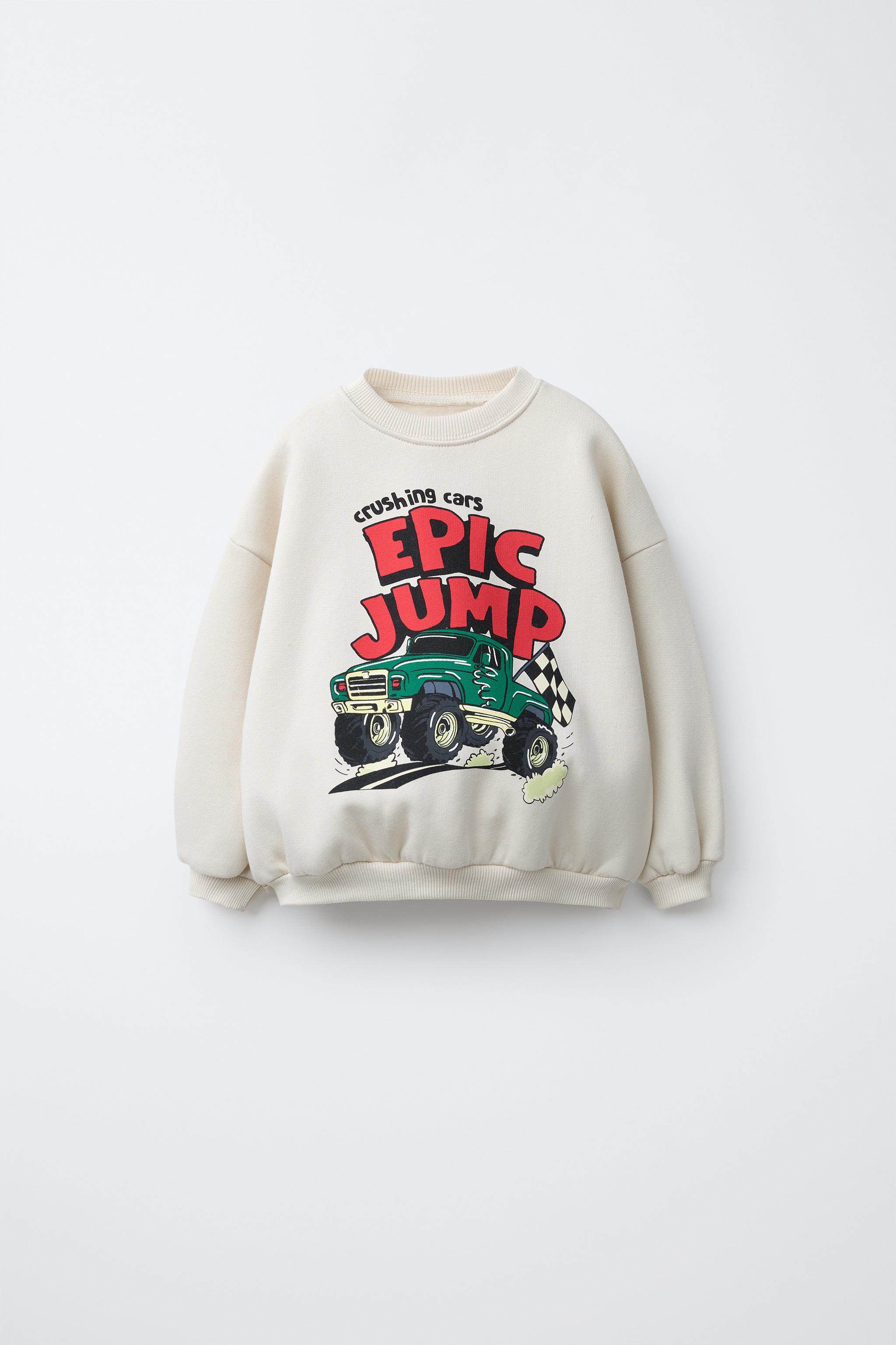 TRUCK CAR PRINT SWEATSHIRT - Ecru | ZARA United States