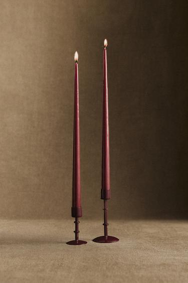 SET LUMÂNĂRI DE CRĂCIUN (SET DE 2) - Roșu de la Zara