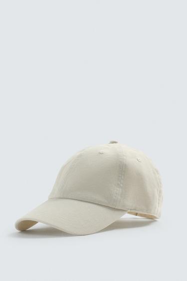 Zara WASHED EFFECT ORIGINS CAP - Ecru