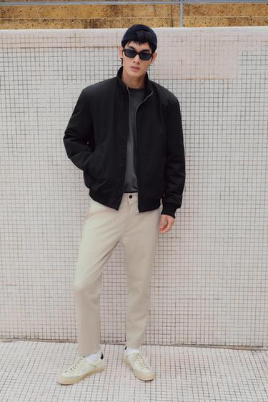 Zara 抗水絎縫夾克 - 黑色