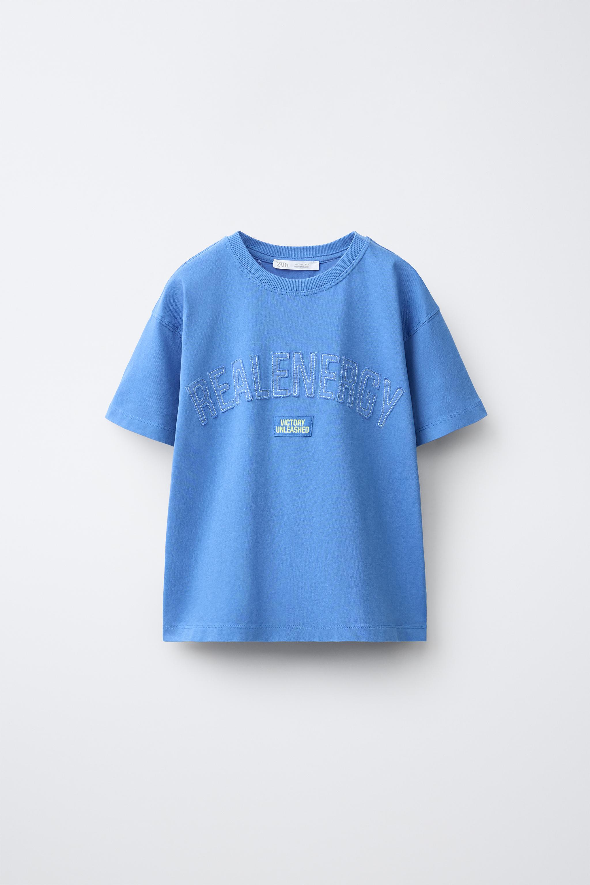 6-14 YEARS / TEXT PATCH PYJAMAS - Bluish | ZARA Singapore