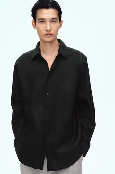 EASY CARE TEXTURED SHIRT - Black by Zara