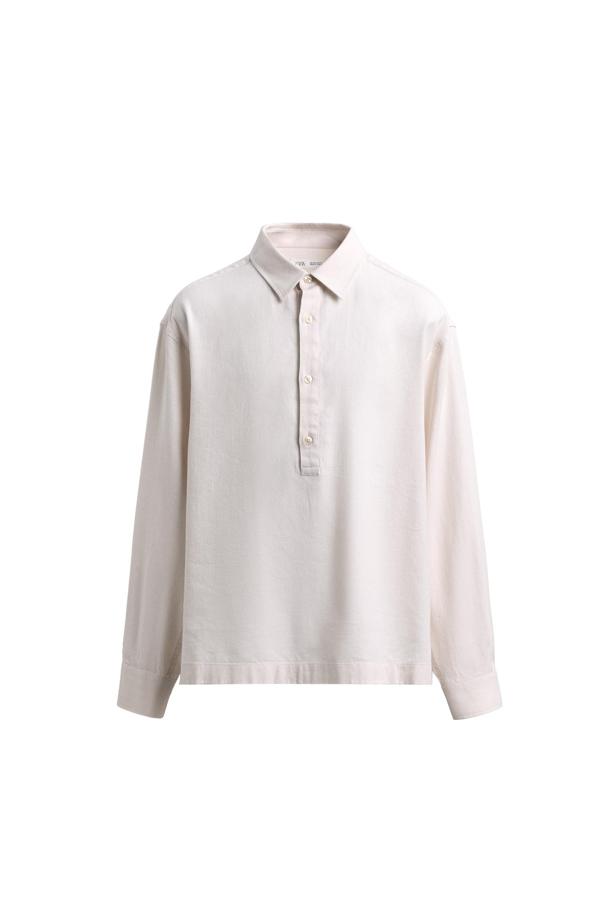 PAMUKLU KETEN POLO YAKA T-SHIRT