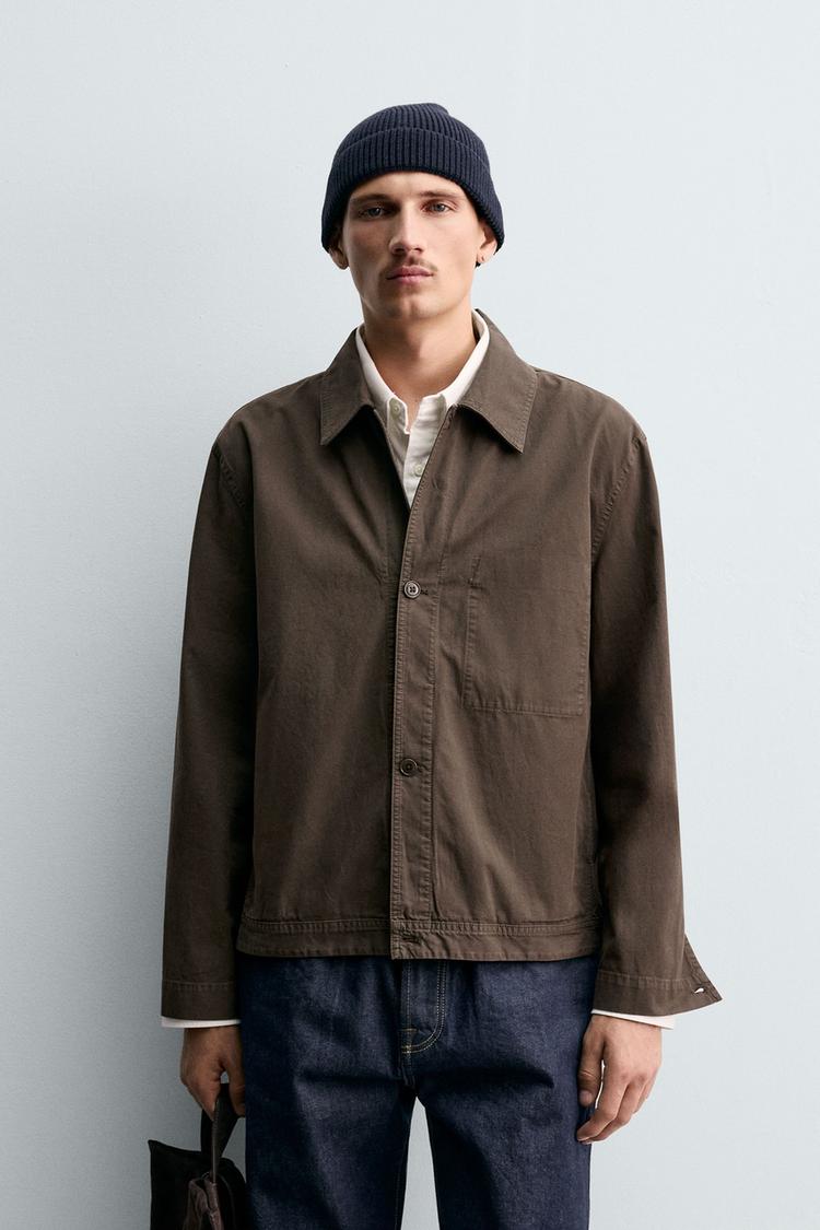 WASHED REGULAR FIT OVERSHIRT