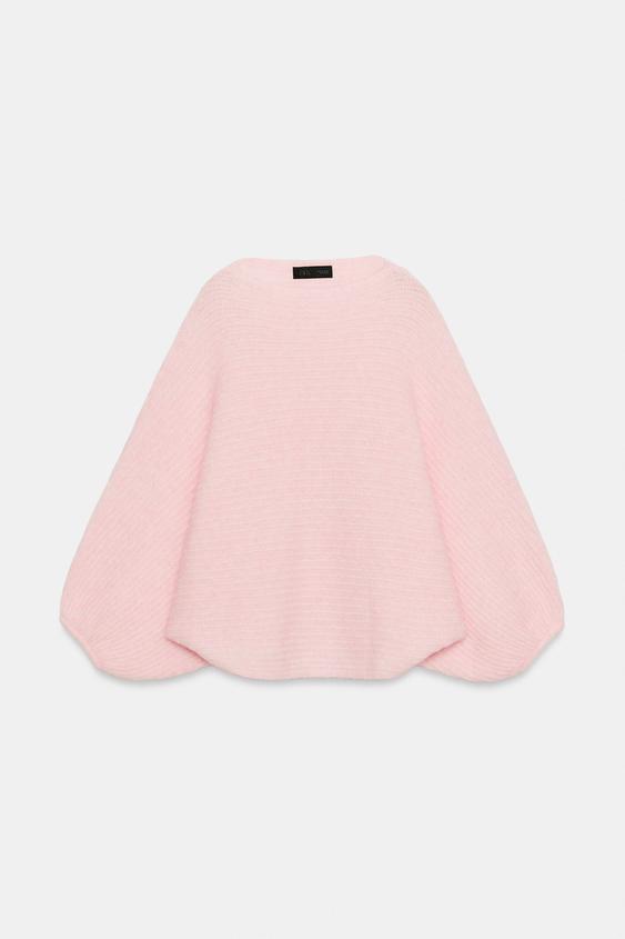 VOLUMINOUS SLEEVE JUMPER - Pale pink by Zara - Image 5