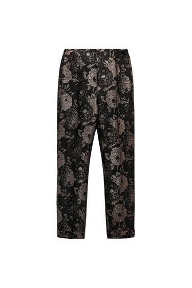 FAUX LEATHER HIGH-WAISTED PANTS