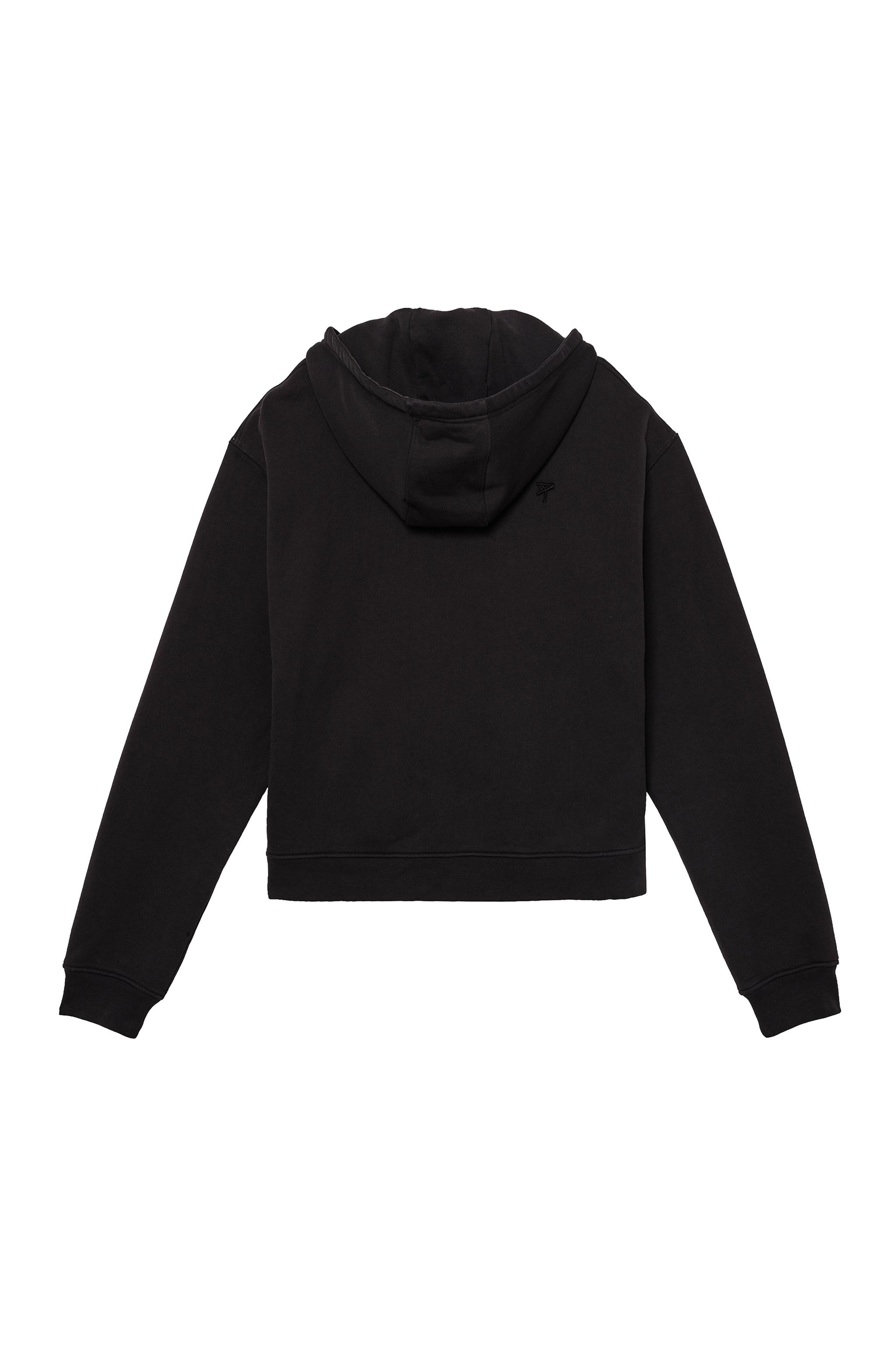 CROPPED FIT HOODIE WITH ZIP - Navy blue | ZARA United States