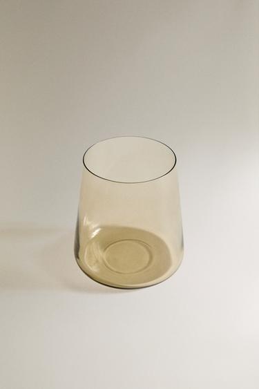 VERRE CRISTALLIN CÔNIQUE - Marron de Zara - Image 1