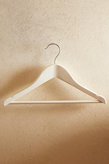 CONJUNTO DE CABIDES DE MADEIRA DE CRIANÇAS (CONJUNTO COM 4) - Branco-marfim da Zara