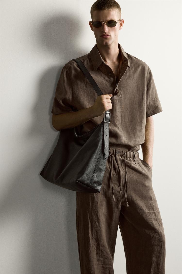 Camisa Polo de Lino 100% Corte Box Fit 5