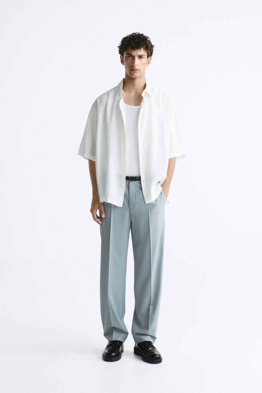 CROPPED T-SHIRT - Oyster-white