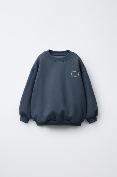 BASIC LOGO SWEATSHIRT - Navy blue by Zara - Image 0