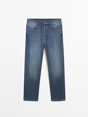 Zara Lightweight straight-leg jeans - Indigo - Image 0
