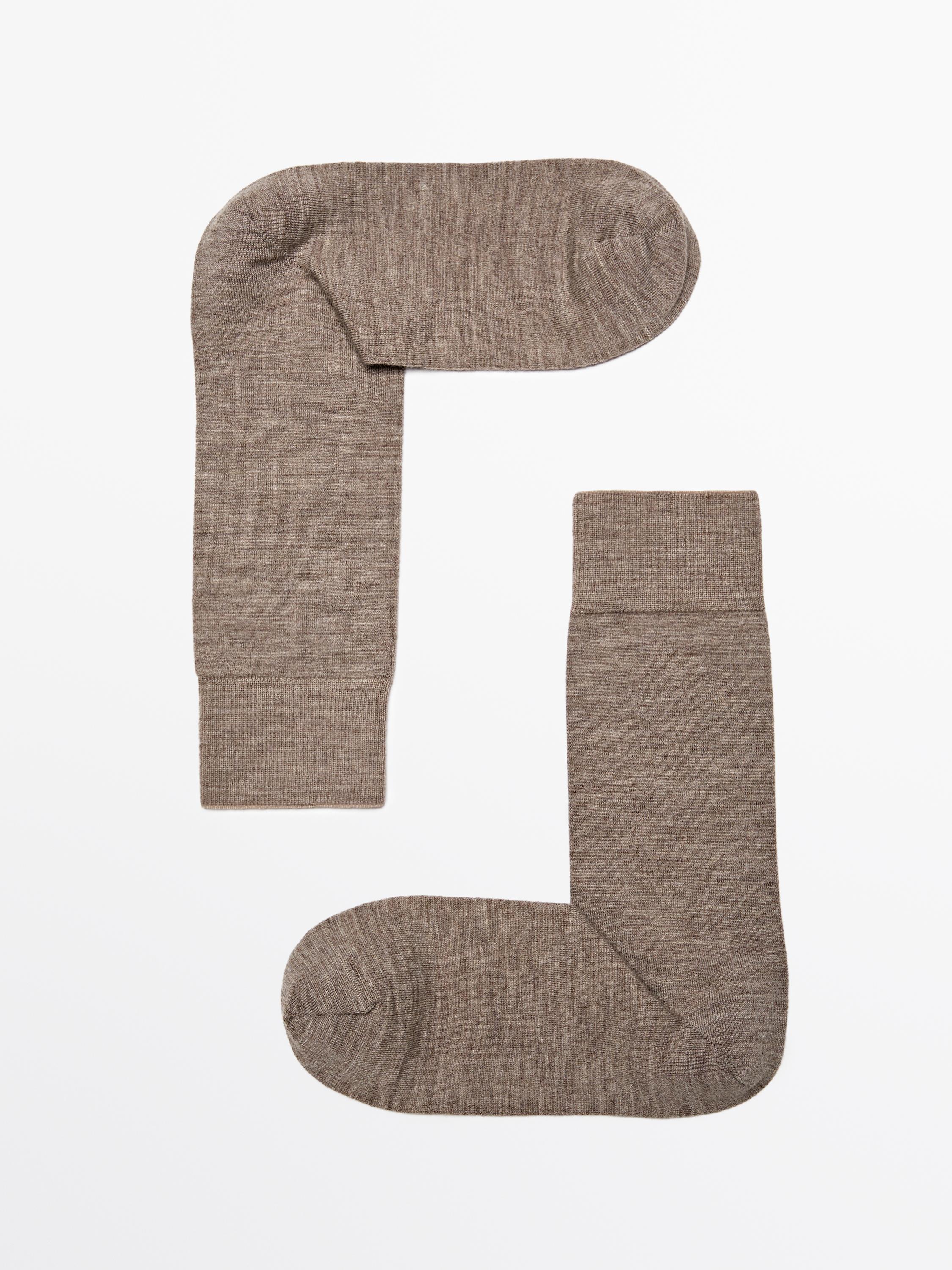 Wool blend socks